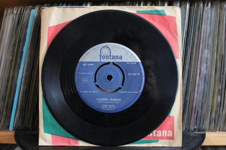 7" Single Johnny Mathis - Teacher, Teacher / Easy To Love, Cd's en Dvd's, Vinyl Singles, Gebruikt, Single, Pop, 7 inch, Ophalen of Verzenden