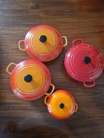 Pannenset - Rood/Oranje - Zo goed als nieuw, Ophalen, Overige materialen, Pannenset, Zo goed als nieuw