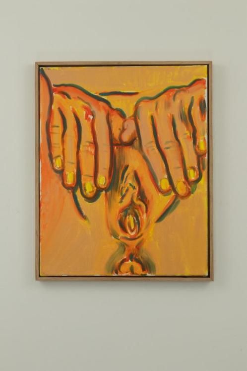 schilderij naakt vrouw erotisch, Antiek en Kunst, Kunst | Schilderijen | Modern, Ophalen of Verzenden