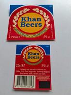 Khan Beers bieretiket., Ophalen of Verzenden, Zo goed als nieuw, Overige typen, Overige merken