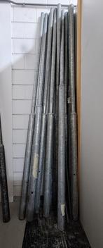 13 stuks Gegalvaniseerde flessenhals palen staal., Nieuw, 250 cm of meer, Palen, Ophalen