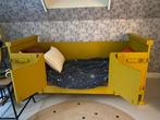 Peuterbed met deurtjes,150x70 cm, okergeel, Ophalen, Gebruikt, 70 tot 85 cm, 140 tot 160 cm