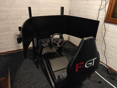 Complete race simulator inclusief game PC, Spelcomputers en Games, Games | Pc, Gebruikt, Simulatie, 1 speler, Vanaf 12 jaar, Ophalen