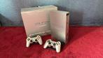 PlayStation2 Satin Silver Prestige Line - Limited Edition, Spelcomputers en Games, Spelcomputers | Sony PlayStation 2, Phat, Met 2 controllers