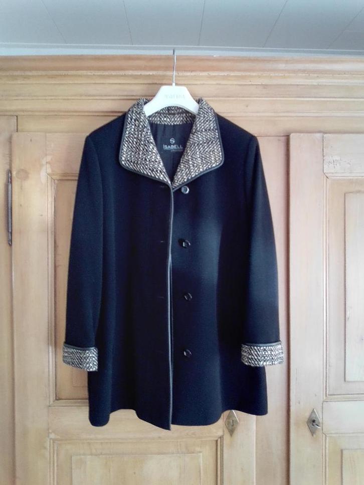 Dames mantel, Kleding | Dames, Jassen | Winter, Zo goed als nieuw, Maat 42/44 (L), Zwart, Ophalen of Verzenden