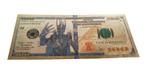 Verenigde Staten 100 Dollars VERGULD Sauron (Lord of the Rin, Postzegels en Munten, Ophalen of Verzenden, Noord-Amerika, Los biljet
