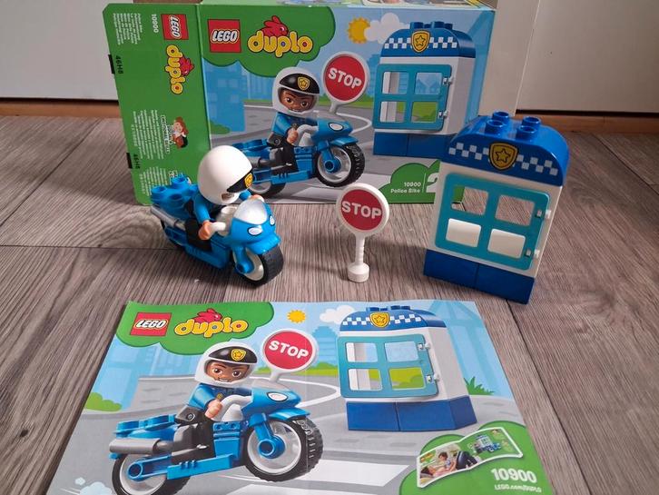 Lego Duplo politie motoragent set 10900, Kinderen en Baby's, Speelgoed | Duplo en Lego, Zo goed als nieuw, Duplo, Complete set