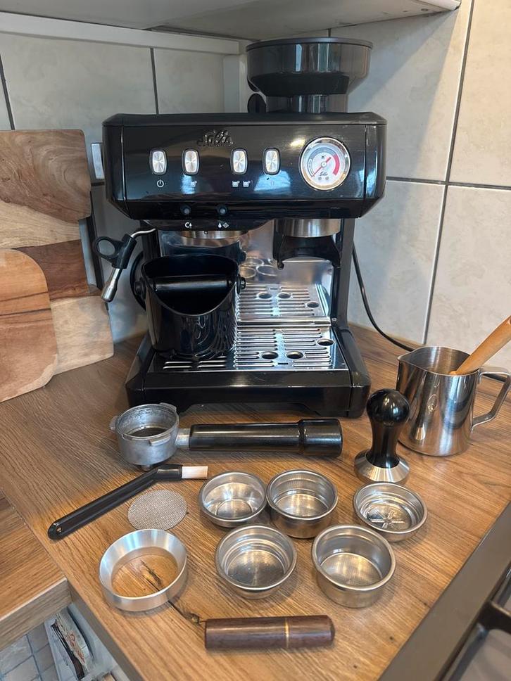 Solis Grind & Infuse Compact Espresso machine, Witgoed en Apparatuur, Koffiezetapparaten, Zo goed als nieuw, Koffiebonen, Espresso apparaat