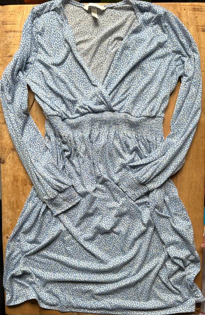 **H&M MAMA Nursing Dress Size M - Excellent Condition, Kleding | Dames, Positiekleding, Zo goed als nieuw, Jurk, Blauw, Ophalen of Verzenden