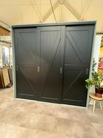 Showroommodel Rafitto Kast - Zwart/Kaki - 250x250x74cm, Ophalen, Overige materialen, 200 cm of meer, 75 cm of meer