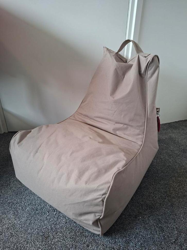 Zitzak Puffi Kinderen - Taupe, Huis en Inrichting, Zitzakken, Gebruikt, Zitzak, Beige, Ophalen