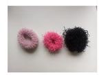 3 zenner elastieken haar/ruffels/roze/cyclaam/zwart/, Ophalen of Verzenden, Nieuw, Overige typen