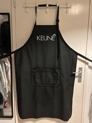 Nieuwe professionele Keune kappers schort - zwart beschikbaar voor biedingen