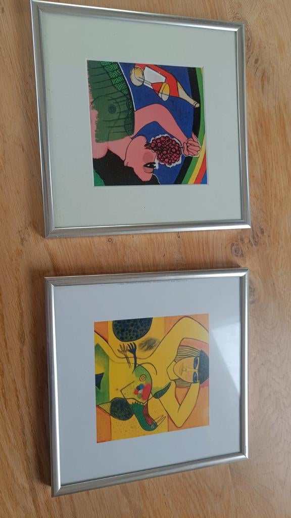 Twee Corneille Art-Unlimited Prints, ingelijst., Ophalen of Verzenden