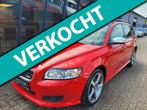 Volvo V50 2.5 T5 AWD R-Design 230PK LEER / SUNROOF / TREKHAA, Auto's, 230 pk, Gebruikt, Zwart, 2521 cc