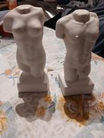 Twee vintage torso beelden, Antiek en Kunst, Ophalen of Verzenden