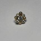 14 karaats gouden schroefstuk dermal anchor / labret, Sieraden, Tassen en Uiterlijk, Piercings, Ophalen of Verzenden, Nieuw, Goud
