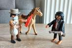 Western Playmobil cowboy outlaw met paard dynamiet sheriff, Ophalen of Verzenden, Zo goed als nieuw