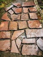 28 leistenen, flagstones 2 meter x 2,80 PLUS 4 extra stenen, Ophalen of Verzenden, Zo goed als nieuw, Beton, 10 m² of meer