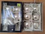 Zilveren grote glazen kerstballen, Ophalen of Verzenden
