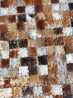 Handgemaakt vloerkleed patchwork van Dierenhuiden, Huis en Inrichting, Ophalen, Rechthoekig, 200 cm of meer, 200 cm of meer