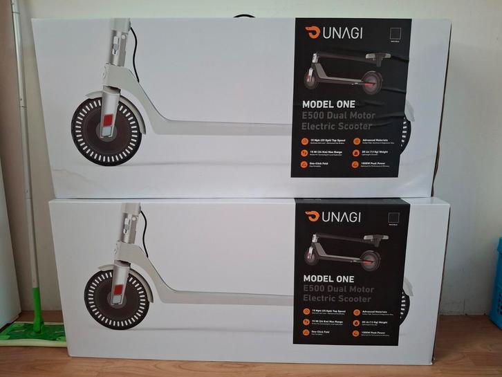 Nieuw - 2 Unagi E500 Dual Motor Electric ...., Fietsen en Brommers, Steps, Nieuw, Elektrische step (E-scooter), Ophalen