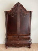 Houten kast met lades en slot, Antiek en Kunst, Ophalen