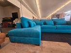 Hoekbank - Turquoise, Huis en Inrichting, 125 cm of meer, 125 cm of meer, Zo goed als nieuw, Info@homefriesland.nl
