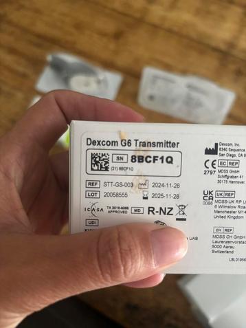 Dexcom g6 transmitters 2x en sensor 2x beschikbaar voor biedingen