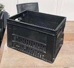 2x zwart fietskrat melkkrat bierkrat, Ophalen of Verzenden, Gebruikt, Fietskrat