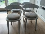 Ikea eetkamerstoelen OMTÄNKSAM 4x, hout, (licht)grijs, Ophalen, Gebruikt, Vier, Grijs