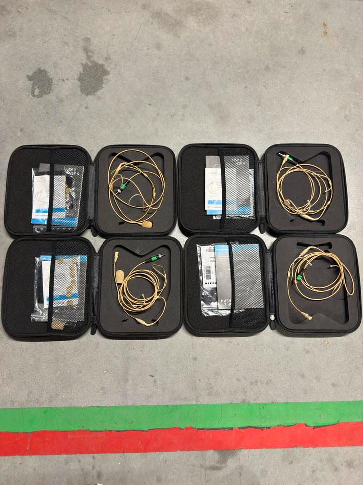 Sennheiser HSP 4 Microfoon Set (4x) met Accessoires, Muziek en Instrumenten, Microfoons, Zo goed als nieuw, Ophalen