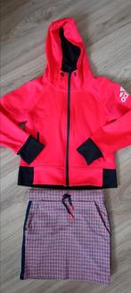 Leuk setje:Adidas Climalite fleece vest & WE rok 122-128, Ophalen of Verzenden, Zo goed als nieuw, Meisje