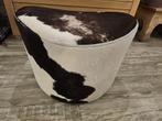 Ikea poef Delikat Stokholm white/black sthlm. Pouffe leather, Huis en Inrichting, Banken | Voetenbanken en Poefen, Ophalen, Gebruikt