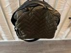 Grote 60x50 legergroene H&M Studio tas met leren, Ophalen, 30 cm of meer, Zo goed als nieuw, 60 tot 80 cm