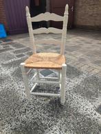 Stoel met rieten zitting, Ophalen, Gebruikt, Bruin, Eén