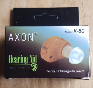Nieuw gehoorapparaat, Axon K-80. Makkelijk te bedienen.  beschikbaar voor biedingen