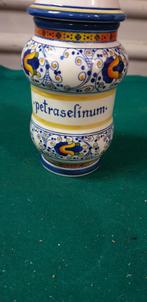 apotheek pot porselein petraselinum,, Huis en Inrichting, Ophalen of Verzenden