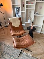 Bodilson fauteuil met hocker, Huis en Inrichting, Ophalen, Zo goed als nieuw, Leer, 75 tot 100 cm