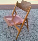 Vintage jaren 60 teak Egon Eiermann folding chair SE18, Huis en Inrichting, Stoelen, Ophalen of Verzenden, Bruin, Eén