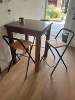Hoog tafeltje met 3 stoeltjes, Ophalen, Gebruikt