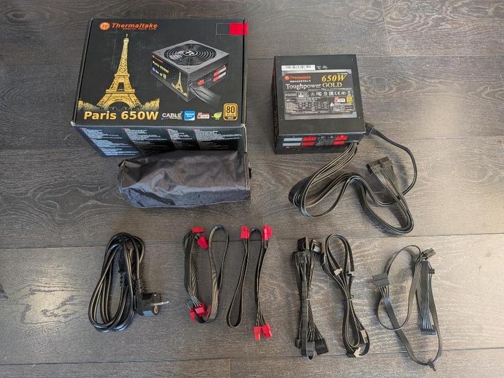 Thermaltake 650W 80+ GOLD power supply/voeding, Computers en Software, Interne voedingen, Gebruikt, Ophalen of Verzenden