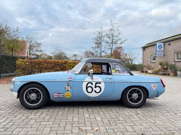 MGB 1965 Works Replica, Auto's, MG, Particulier, B, Lederen bekleding, Open dak, Benzine, Cabriolet, Handgeschakeld, Blauw, Zwart