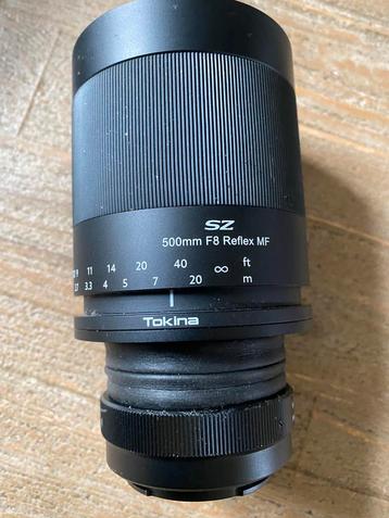 tokina f8 500mm reflex MF voor sony camera’s beschikbaar voor biedingen