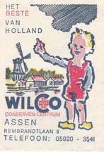 molen klompen Wilco conserven Rembrandtlaan Assen - tel 3541, Verzamelen, Ophalen of Verzenden