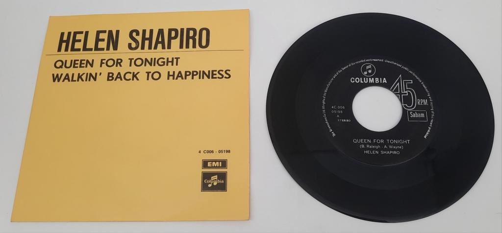Helen Shapiro Queen for tonight 7" single, Gebruikt, 7 inch, Single, Ophalen of Verzenden