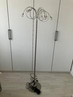 Staande lamp RVS, Huis en Inrichting, Lampen | Vloerlampen, Ophalen, Gebruikt, Metaal, 150 tot 200 cm