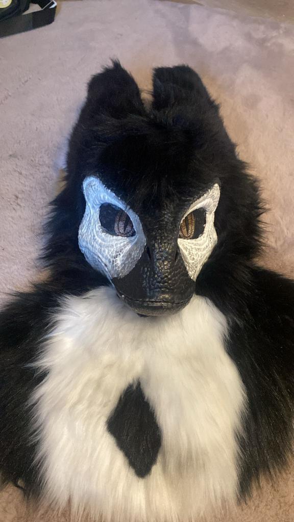 Fursuit dino mask, Hobby en Vrije tijd, Kostuums, Theaterbenodigdheden en LARP, Zo goed als nieuw, Ophalen of Verzenden