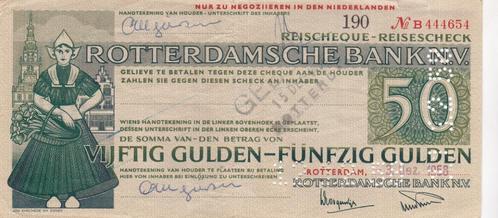 ROTTERDAMSCHE BANK N.V. VIJFTIG GULDEN 3 Dez 1958, Postzegels en Munten, Bankbiljetten | Nederland, 100 gulden, Verzenden