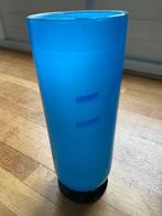 Turquoise glazen vaas, Huis en Inrichting, Woonaccessoires | Vazen, Blauw, Nieuw, Ophalen of Verzenden, Glas